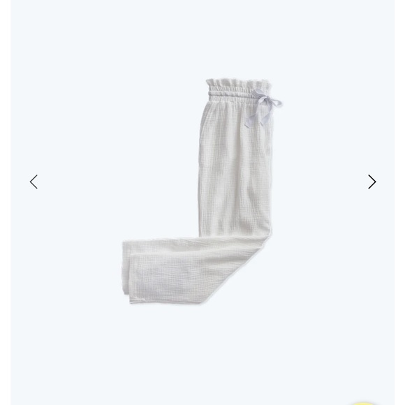 The Going Places Gauze Drawstring Pant - White Sand - Picture 2 of 4